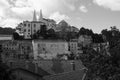 Beautiful monochrome cityscape of Sintra, Portugal