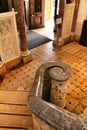 Polished stone stairway in the Palace of Monserrate