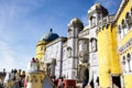 Palace Pena in Sintra, Portugal in a sunny winter day in February 2020 Royalty Free Stock Photo