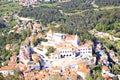 View of Sintra town from top of the Moorish Castle, Portugal, Europe Royalty Free Stock Photo