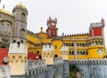 Sintra, Portugal/Europe; 15/04/19: Romanticist Palace of Pena in Sintra, Portugal. One of the most beautiful palaces in Europe Royalty Free Stock Photo