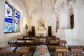 Interior of the chapel in Quinta da Regaleira park in Sintra, Portugal.