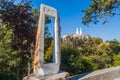 SINTRA, PORTUGAL - OCTOBER 9, 2017: Monument of E=MC2 equation in Sintra, Portug Royalty Free Stock Photo