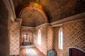 Old church hall with moorish decor inside 15th century Sintra National Palace Royalty Free Stock Photo