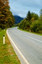 Sinuous road through the mountains Royalty Free Stock Photo