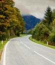 Sinuous road through the mountains