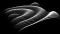 Sinusoidal formula distortion sine wave and waveform. Graph of a 3d function space in three-dimensional coordinates. Science
