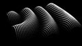 Sinusoidal formula distortion sine wave and waveform. Graph of a 3d function space in three-dimensional coordinates. Science