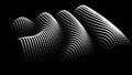 Sinusoidal formula distortion sine wave and waveform. Graph of a 3d function space in three-dimensional coordinates. Science