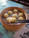 Sio Long Pao, popular dimsum in taiwan Royalty Free Stock Photo