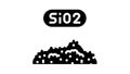 sio2 semiconductor manufacturing glyph icon animation