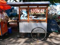 Siomay being sold on the roadside from a Gerobak Street Food Cart Royalty Free Stock Photo