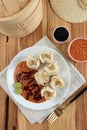 Siomay Ikan Bandung, Popular Street Food Dumpling Royalty Free Stock Photo