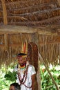 Siona shaman in the Cuyabeno Wildlife Reserve