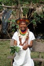 Siona shaman in the Cuyabeno Wildlife Reserve