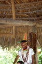 Siona shaman in Ecuador