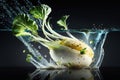 sional food photography with daikon radish