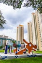 Famous Lian Shan Shuang Lin Temple in Toa Payoh was gazetted as a national monument, Singapore. Royalty Free Stock Photo