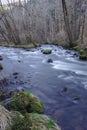 The Sioule, Auvergne river in spring Royalty Free Stock Photo