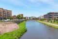 Sioux Falls South Dakota along the Big Sioux River Royalty Free Stock Photo