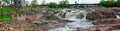 Sioux Falls, South Dakota, USA, May 5th, 2021. The Big Sioux River in Falls Park