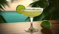 Sip on a Slice of Summer with a Classic and Tangy Margarita Beverage, Product Photo Mockup, Illustartion, HD Photorealistic -