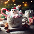 Cozy christmas in a teacup