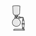 Siphon Coffee Maker Icon Illustration Royalty Free Stock Photo