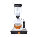 Siphon method coffee maker