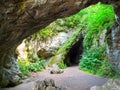 Sipka cave, prehistoric archeological site. Neanderthal man remains was found there. Stramberk, Moravia, Czech Republic