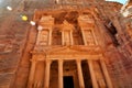 Siq in Ancient City of Petra, Jordan Royalty Free Stock Photo