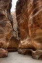 Siq canyon in Petra, Jordan