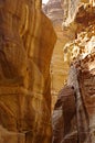 The Siq Road canyon, Petra, Jordan.