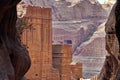 The Siq Road canyon, Petra, Jordan.