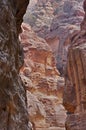 The Siq Road canyon, Petra, Jordan.