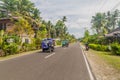 SIQUIJOR, PHILIPPINES - FEBRUARY 8, 2018: View of Siquijor Circumferential Road, Philippine Royalty Free Stock Photo