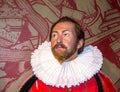 Sir Francis Drake wax figure at Madame Tussauds Wax Museum. London Royalty Free Stock Photo