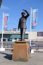 Sir Frank Whittle Statue, Coventry. Royalty Free Stock Photo