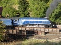 Sir nigel gresley Steam locomotive with the sun on it