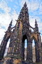 The Sir Walter Scott Monument - Edinburgh - Scotland Royalty Free Stock Photo