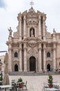 Siracusa, Italy - July 25, 2011 - Ancient Catholic church in Syracuse, Sicily.
