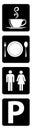 Very Important four icon for restaurant on black background