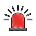 Siren alert isolated icon