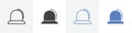 siren icon vector set use for web