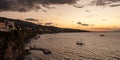 Sorrento to bay sunset Royalty Free Stock Photo