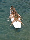 Sirens - surfing children Royalty Free Stock Photo