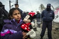 Sirian refugees blocked in Idomeni