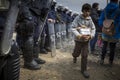 Sirian refugees blocked in Idomeni