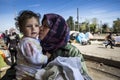 Sirian refugees blocked in Idomeni