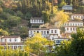 Sirince Koyu panoramic summer view with chimney. Selcuk, Izmir,Turkey. Royalty Free Stock Photo